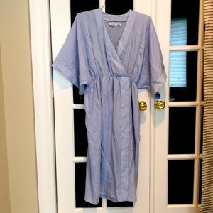& Other Stories blue wrap dress